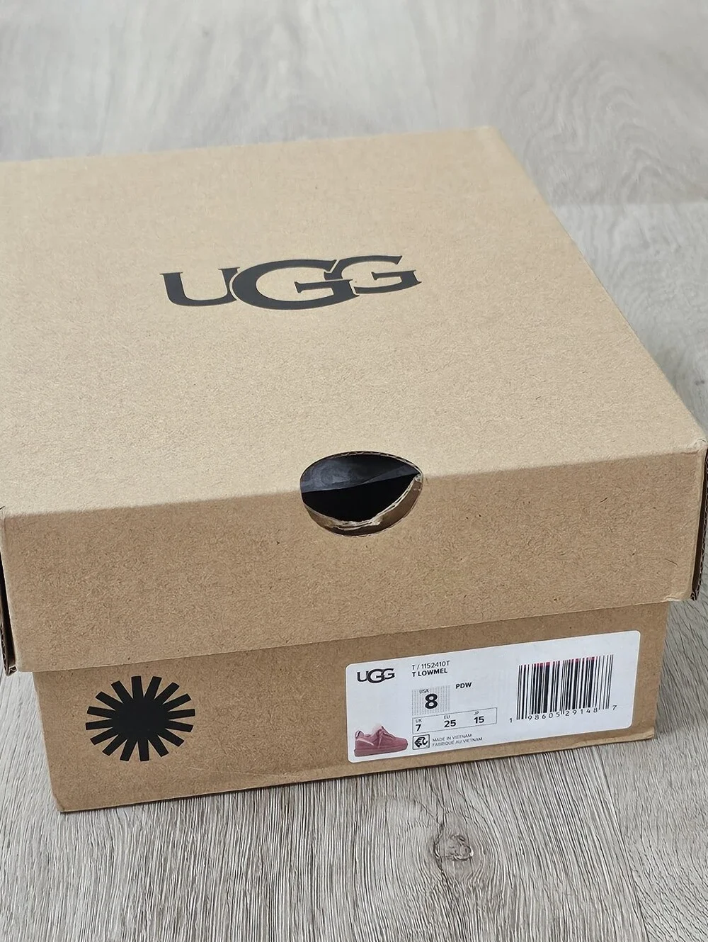 UGG T Lowmel Pink Dawn Toddler Girls Sneakers Size 8 US 7 UK 25 EU With Box